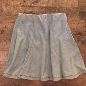 TOPSHOP Denim Look Mini Skirt